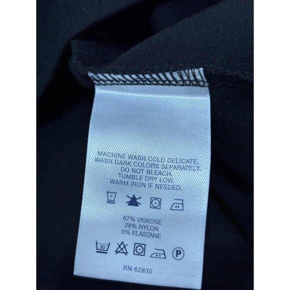 Lands' End Womens Sleeveless Dress Sz 10p Petite Black Sheath Fit Flare Stretch - Picture 5 of 6